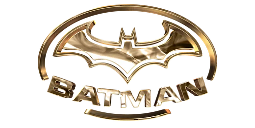 Batman688 gold bat emblem logo